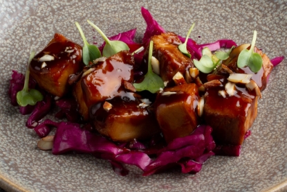 Billede af Teriyakiglaceret svinebryst - 5 stk.